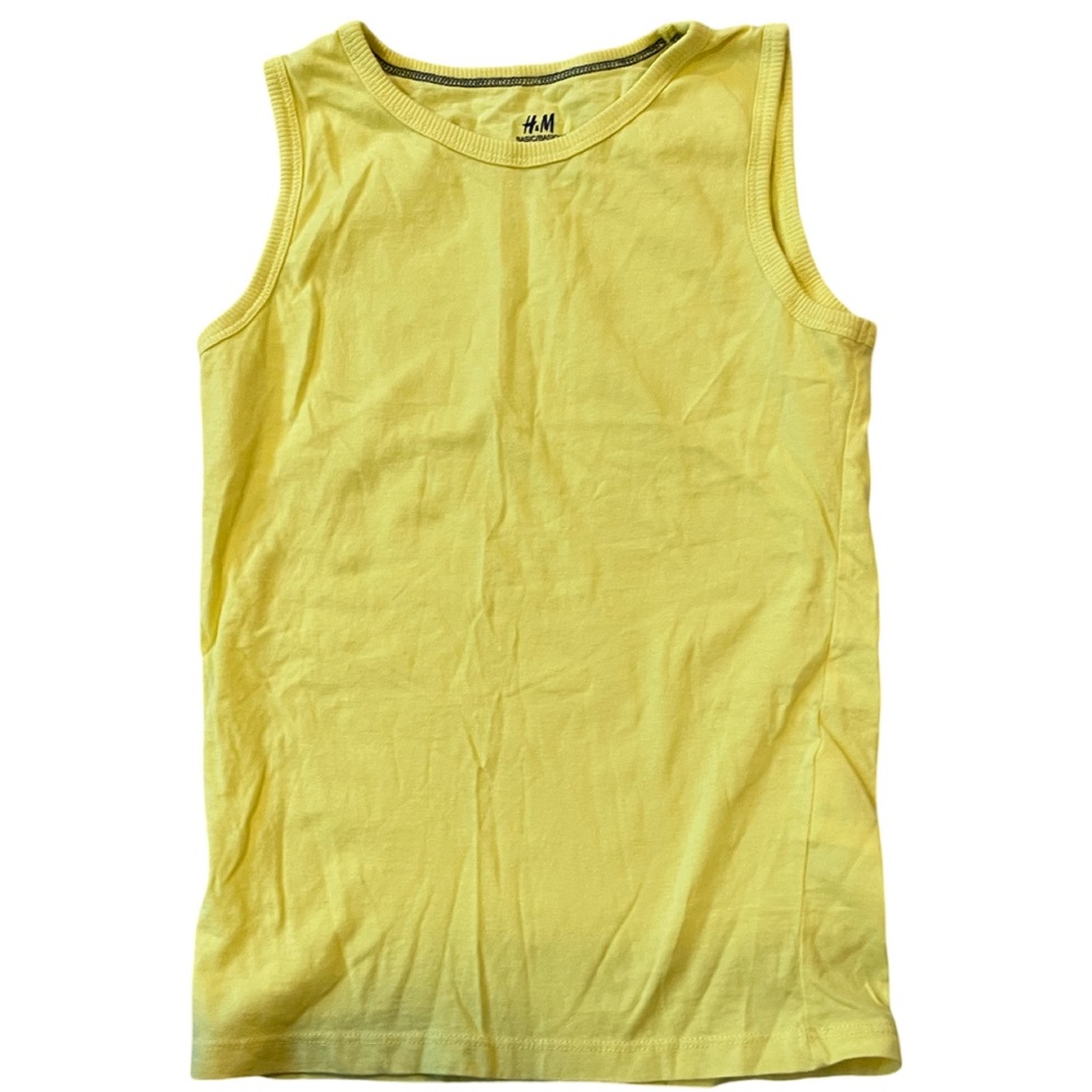 EUC H&M Kids 6-8 Yellow Tank Top